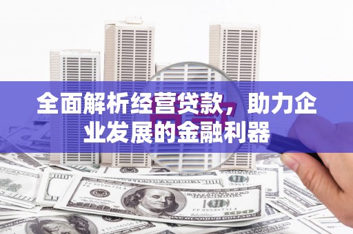 凉城全面解析经营贷款，助力企业发展的金融利器