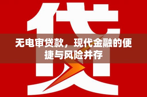 凉城无电审贷款，现代金融的便捷与风险并存