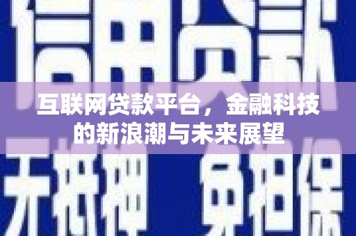 凉城互联网贷款平台，金融科技的新浪潮与未来展望