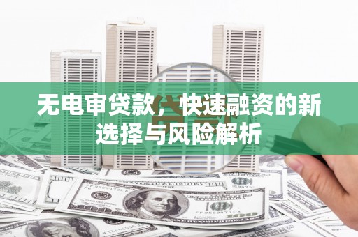 凉城无电审贷款，快速融资的新选择与风险解析