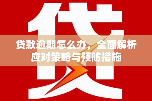 凉城贷款逾期怎么办，全面解析应对策略与预防措施