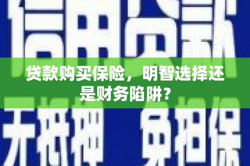 凉城贷款购买保险，明智选择还是财务陷阱？