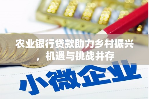 凉城农业银行贷款助力乡村振兴，机遇与挑战并存