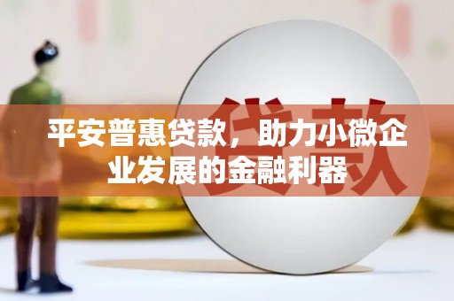 凉城平安普惠贷款，助力小微企业发展的金融利器