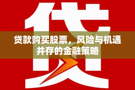 凉城贷款购买股票，风险与机遇并存的金融策略