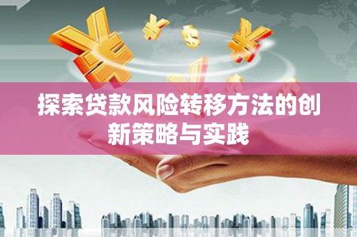 凉城探索贷款风险转移方法的创新策略与实践